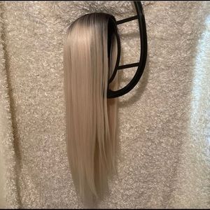 Long blonde wig